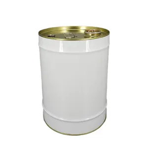 Customize 5 Gallon Metal Chemical Petrol Barrel With Metal Handle 20L 25L Tin Barrel Closed Head Metal Pail