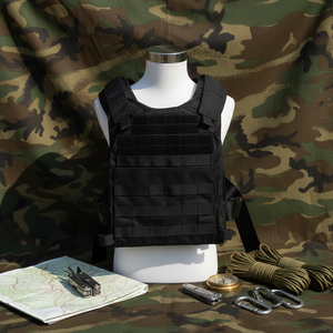 Rompi Taktis Latihan Luar Ruangan Sistem <span class=keywords><strong>Molle</strong></span> dengan Gesper Lepas Cepat, Perlengkapan Pertahanan Diri - Product Image 1