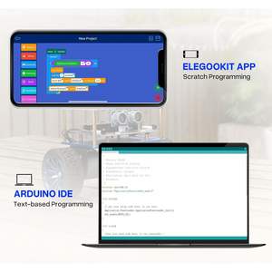 ชุดหุ่นยนต์ตั้งโต๊ะทรงตัวอัตโนมัติ ELEGOO สำหรับเด็กอายุ 8 ปีขึ้นไป เหมาะสำหรับเป็นของขวัญ พร้อมแบตเตอรี่ลิเธียมโพลิเมอร์ในตัว รุ่น B07QWJH77V - Product Image 4