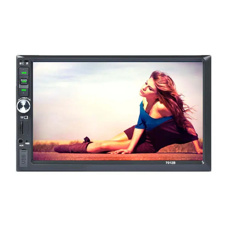 Poggiatesta lettore dvd per auto 7 pollici radio carplay touch screen AVI MP5 lettore monitor tv per auto