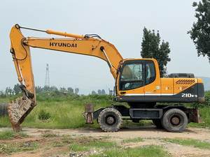 Excavadora de ruedas Hyundai 210w-9 usada, buenas condiciones, 20 toneladas, excavadora Hyundai 210w-9 usada a la venta - Product Image 2