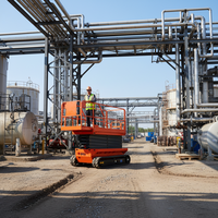 Plateforme élévatrice à ciseaux sur chenilles électrique autopropulsée CE EN280 Standard 8m 10m 12m 14m 320kg Prix usine