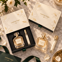 Boîte cadeau de parfum en papier rigide personnalisée, emballage de luxe pour flacon de parfum, impression UV, fermeture magnétique, vente en gros