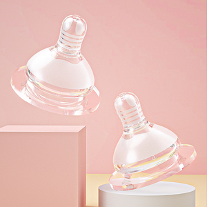 Tétine en silicone de qualité alimentaire sans BPA à col large pour <span class=keywords><strong>biberon</strong></span> de 0 à 12 mois Ventes au comptant - Product Image 1