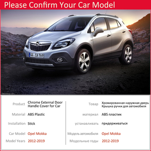 สำหรับ Opel Vauxhall <span class=keywords><strong>Mokka</strong></span> <span class=keywords><strong>X</strong></span> Encore ปี 2012 2013 2014 <span class=keywords><strong>2015</strong></span> 2016 2017 2018 2019 ฝาครอบมือจับประตูโครเมียม อุปกรณ์ตกแต่งรถยนต์ - Product Image 6