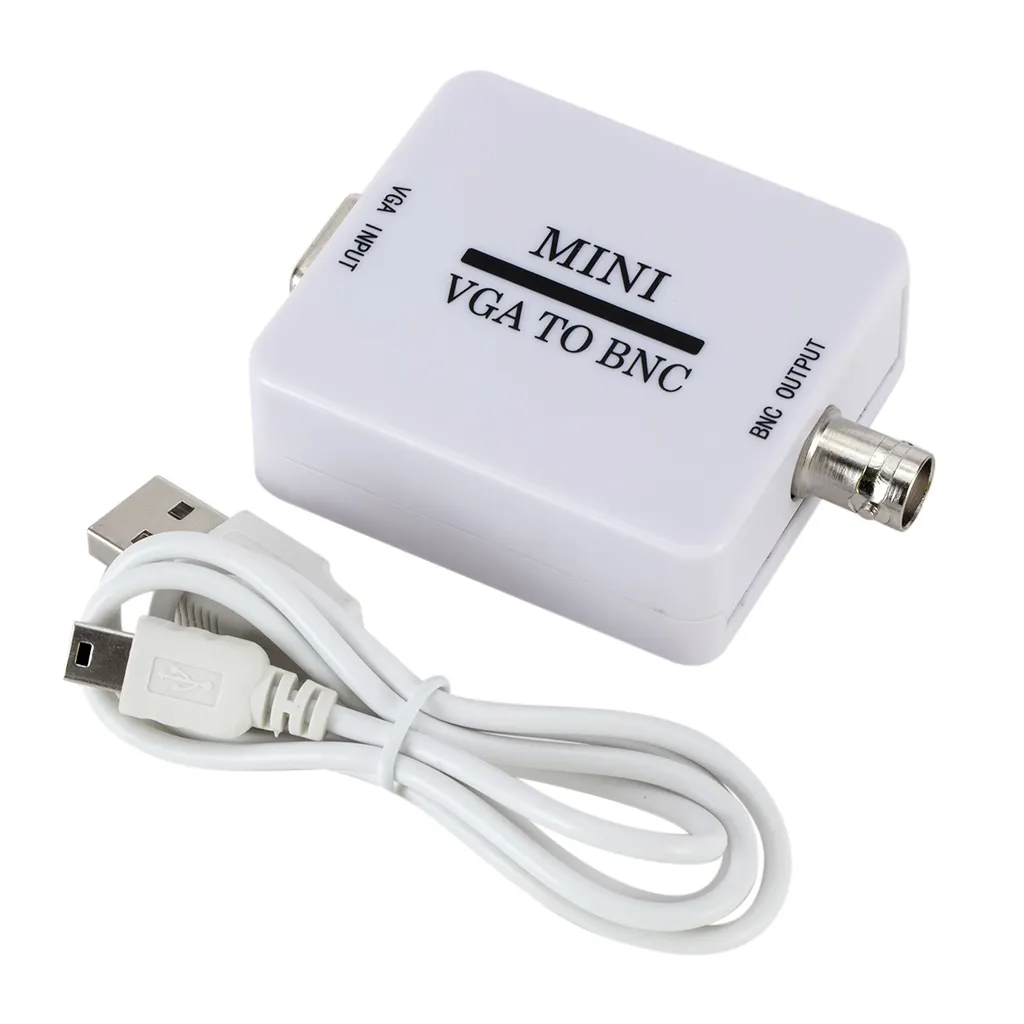 Mini VGA untuk BNC Video Converter Kotak Komposit VGA untuk BNC Adaptor