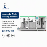 Nieuwe BlisTop-270 Automatische Elektrische Motor Platte Plaat Blisterverpakkingsmachine Hoge Snelheid Alu-Alu PVC Vormgeving Verzegeling Snoep Voedsel