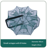 Filet de pêche polygonal pliable pour la pêche en lac pour la pêche à la traîne carpe vivaneau truite bar marlin requin perche brème d'eau salée