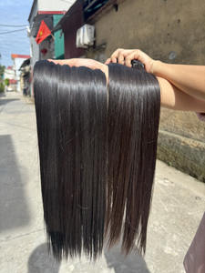 Hueso de un solo donante crudo color natural liso 100% Cabello humano (cabello crudo) SDD Longitud personalizada Contáctenos - Product Image 2