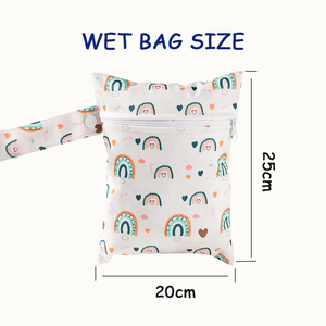 Babyshow 20*25cm stampa multicolore impermeabile in poliestere portatile borsa da viaggio appesa manici per mummia - Product Image 2