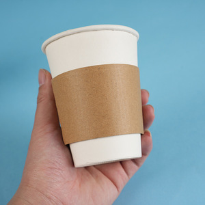 Kraft Paper Coffee <b>Cup</b> Sleeves Corrugated <b>Cup</b> Holders <b>Disposable</b> Insulated Drink Sleeves Custom Printing - Product Image 6