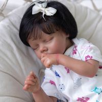 45cm Twin Sister Anne and Albina Reborn Baby Doll Girl Toy Real