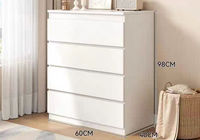 Ventes Flash : Meuble de Rangement Moderne Multi-Tiroirs en Bois Massif pour Salon