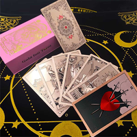 Jeu de tarot Rose Gold Solitaire Carte de jeu Personnalisation Anime Cartes périphériques