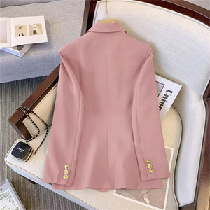 สูทมีกระดุมทรงหลวมสำหรับผู้หญิงเสื้อโค้ทสูททำงานมีกระดุม - Product Image 5