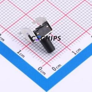 TC-6615-9.5-260 Tactile Switch Through hole,7.5x6.2mm Switch Single Pole Single Throw Round Button 2.6N Right Angle Insert - Product Image 2