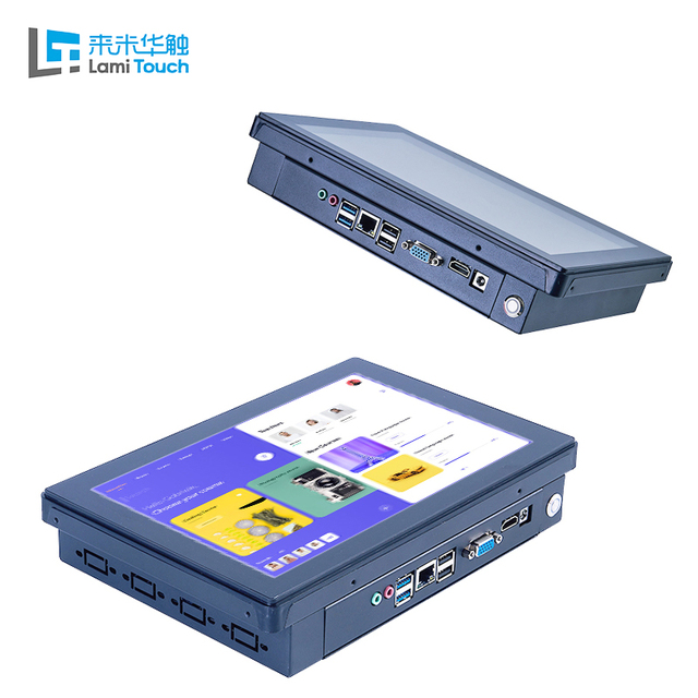 Hot Sale Full HD Industrial Computer Panel PC Capacitive Touch Screen LCD Win10 Embedded All in One PC 8GB RAM 512GB Storage