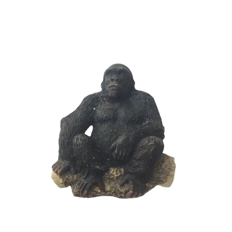 卸売3Dゴリラ猿猿動物樹脂冷蔵庫マグネット置物、ポリレジン