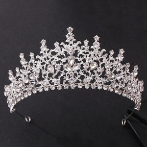 RS272镀金新娘头带女式水晶水钻结婚头饰舞会和周年纪念皇冠 - Product Image 2