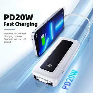 Batería Externa Portátil Personalizada <span class=keywords><strong>de</strong></span> 20000mAh con Carga Rápida PD <span class=keywords><strong>de</strong></span> 22.5W para Teléfono <span class=keywords><strong>Celular</strong></span>, Disponible <span class=keywords><strong>en</strong></span> Línea <span class=keywords><strong>en</strong></span> Estados Unidos - Product Image 3