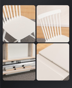 Chaises de salle à manger en <span class=keywords><strong>bois</strong></span> massif de style <span class=keywords><strong>scandinave</strong></span> avec finition <span class=keywords><strong>blanche</strong></span> pour la maison, les bars <span class=keywords><strong>et</strong></span> les banquets d'hôtel (vente en gros) - Product Image 4
