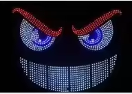 Nuevo Diseño <span class=keywords><strong>de</strong></span> Luces LED Dinámicas USB para Parabrisas <span class=keywords><strong>de</strong></span> Coche, Panel LED Matrix Universal para Ventana Trasera <span class=keywords><strong>de</strong></span> Coche, Luces <span class=keywords><strong>de</strong></span> Ojos <span class=keywords><strong>de</strong></span> Diablo - Product Image 4