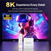 H96 MAX H618 IPTV STB Dispositivo de Transmisión 8K, Internet Inteligente Ott, 4GB RAM 128GB ROM Premium, Google Android 12 Pro Set Top TV Box
