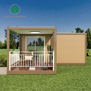 2 case modulari pieghevoli minuscole case prefabbricate prefabbricate mobili in acciaio per spostare il contenitore dello spogliatoio - Product Image 1