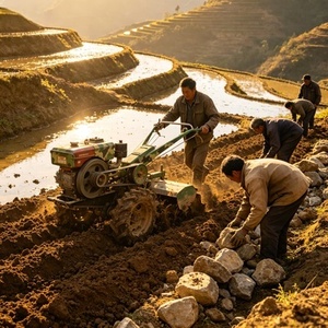 Tractor Agrícola de 30HP 2WD con Rotocultivador, Grada de Discos, <span class=keywords><strong>Motor</strong></span> y Caja de Cambios <span class=keywords><strong>para</strong></span> Cultivos Mixtos y Preparación de Semilleros - Product Image 3