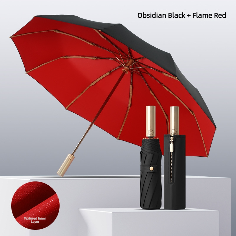 Obsidian Black + Flame Red