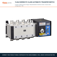 Commutateur de transfert automatique à double alimentation YORA, classe PC, ATS 3P 4P 100A 200A 400A 630A 400V AC, télécommande, écran LCD