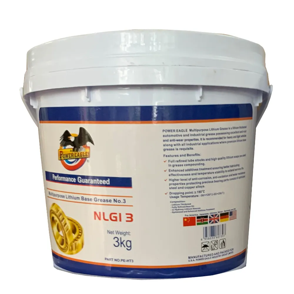 Graisse polyvalente à haute température 3KG, huile à Base de Lithium de haute qualité, lubrifiant, huile de lubrification, graisse