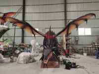 Vaporisateur de fumée Dragon Animatronic réaliste de haute qualité grandeur nature