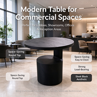 Table de négociation personnalisée pour hall d'hôtel, table ronde de réception pour bureau de vente, mobilier commercial de loisirs, personnalisation complète du magasin