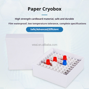 WEIAI 81 pozzetti 100 pozzo crio tubo rastrelliera 1.5ml/2ml/5ml criotubo laboratorio biomedico a prova di umidità cella crioviale scatola di carta scatola di congelamento - Product Image 3