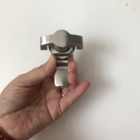 Serrure cylindrique carrée en acier inoxydable 304 plaqué zinc pour armoire avec quart de tour (1/4)