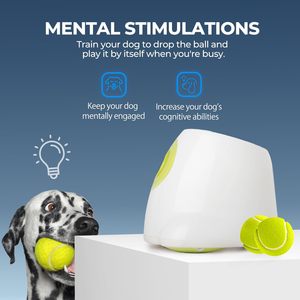 Lanzador Automático de Pelotas para Perros, Interactivo, Pequeño y Grande, con 3 Pelotas de Tenis de Goma, Máquina Lanzapelotas Automática para Mascotas, Interior y Exterior - Product Image 2