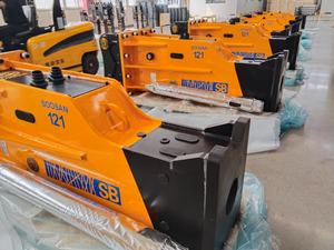 หัวเจาะไฮดรอลิกแบบติดตั้งบนตัวรถ รุ่น SB121 สำหรับรถขุดขนาด 28-35 ตัน สภาพใหม่ รับประกัน 1 ปี ผลิตที่ซานตง ยี่ห้อ Shandong Origin-Engine Chisel - Product Image 2