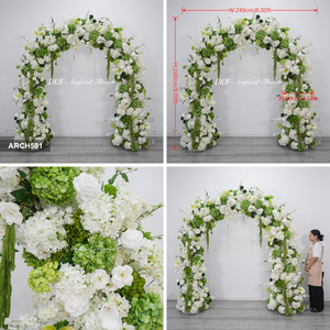 Suministros de decoración para bodas, arco de flores artificiales de seda, decoración para centros de mesa en bodas al aire libre. - Product Image 3