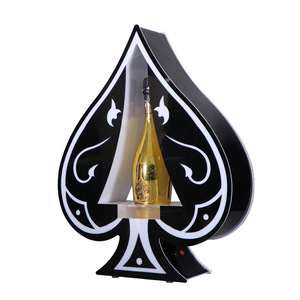 Cao dưới Acrylic sáng rượu vang cơ sở Spade mô hình hiển thị kệ cho Câu lạc bộ đêm quán bar ktvs trung tâm mua sắm - Product Image 2