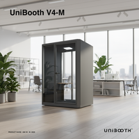 UNIBOOTH Cabines de travail modernes, durables et multifonctionnelles, insonorisées, pour salon, bureau à domicile, hôtel, centre commercial, villa, immeuble de bureaux, école