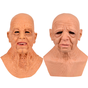 Masques de visage en latex sur le thème de l'horreur pour <span class=keywords><strong>la</strong></span> fête de <span class=keywords><strong>la</strong></span> <span class=keywords><strong>nuit</strong></span> surprise d'<span class=keywords><strong>Halloween</strong></span>, l'ancien homme - Product Image 1