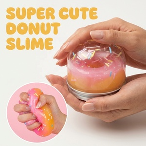 Fournisseur OEM en gros de jouets sensoriels, cadeau <span class=keywords><strong>surprise</strong></span> de Noël avec slime en forme de beignet mignon pour cadeau de rentrée scolaire en gros - Product Image 1