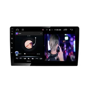 QLED/Blue-ray 1024*600 Gravador de Vídeo Do Carro Android 11 9 ''/1 10'' Unidade de Cabeça din tela de toque android CARRO DVD PLAYER