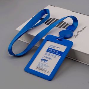 Custom Logo Holder ID Card Name Tag with <b>Polyester</b> <b>Lanyard</b> Silk Screen Horizontal Vertical Business Work Card - Product Image 4