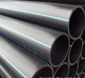 8英寸柔性重型高密度聚乙烯热水铺设扁平排放软管高密度聚乙烯管