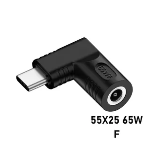 Pd 65W DC Để Type-C Power Nối Cable Adapter 5.5*2.5Mm 5.5*2.1Mm 4.0*1.7Mm 3.0*1.1Mm Để USB C Chuyển Đổi Sạc Cho Máy Tính Xách Tay