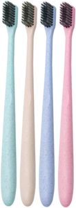 Cepillo de Dientes Manual de Viaje con Cerdas Suaves de 0.01mm, Cerdas de Carbón Vegetal, Paja de Trigo Biodegradable, Ecológico, Envasado Individualmente - Product Image 6
