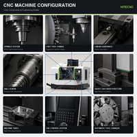 Machine CNC industrielle pour le traitement des métaux lourds avec cadre rigide et opération de fraisage cohérente HTM950