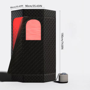 Sauna <span class=keywords><strong>de</strong></span> <span class=keywords><strong>Vapor</strong></span> Portátil <span class=keywords><strong>de</strong></span> Lujo para una Persona, Sauna <span class=keywords><strong>de</strong></span> Cuerpo Completo para Relajación en el Hogar - Product Image 5